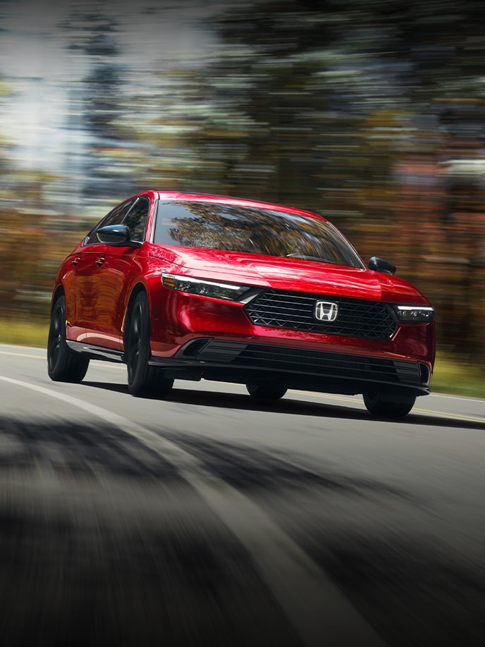 2025 Honda Accord Sport-L Hybrid shown in Radiant Red Metallic