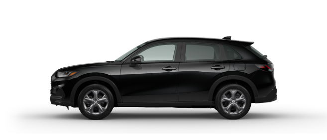 2026 Honda HR-V LX in Crystal Black Pearl side view