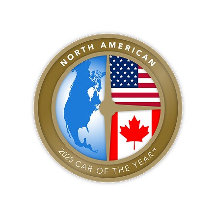 2025 North American car of the year logo