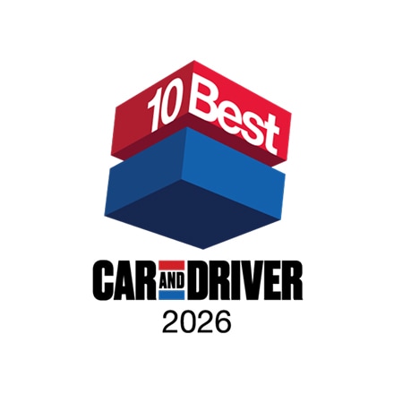 2026 Car and Driver 10Best cars logo